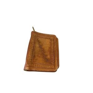 King Ranch Leather Personalized Zip Organizer Tooled Leather Zip Organizer